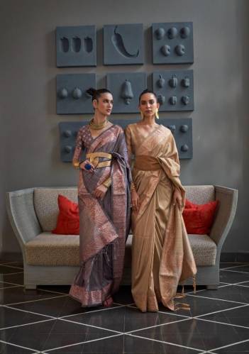 Kanshita Silk By Rajtex Weaving Silk Saree Collection